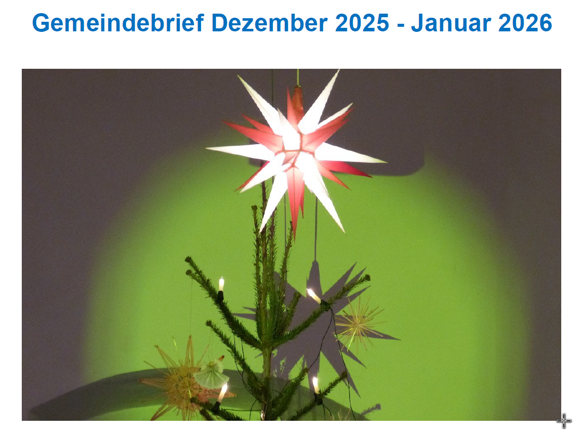 Gemeindebrief Titel Dezember 2025/Januar 2026